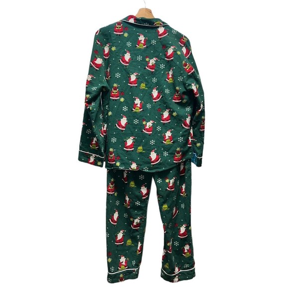The Company Store Men's XMAS Pajamas Santa PJ 2 Sets Matching Size M Flannel - Picture 7 of 11